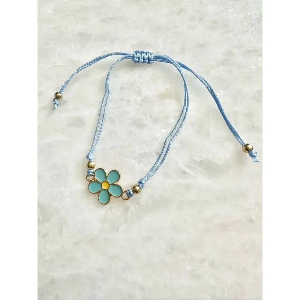 Light blue flower beaded Daisy friendship